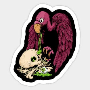 Weirdcore Aesthetic Pastel Goth Soft Grunge Evil Vulture Sticker